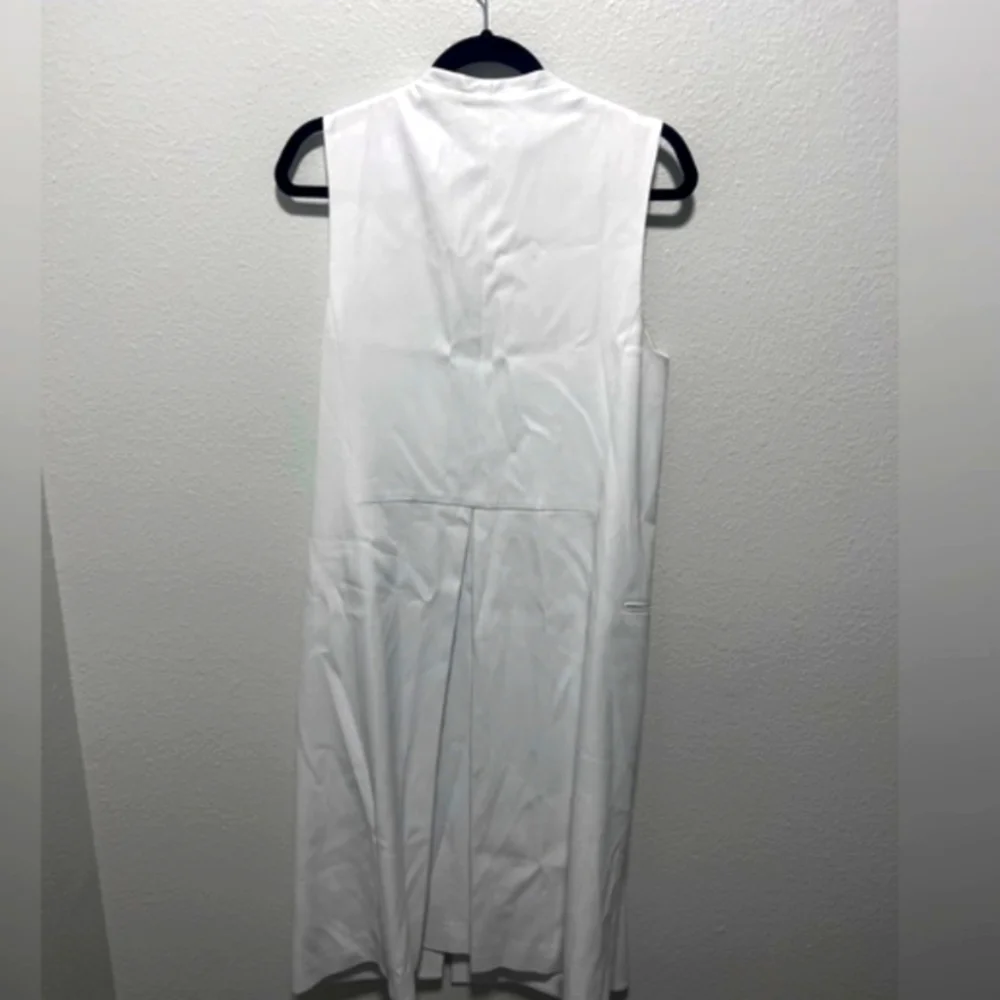 BCBGMaxAzria White Sleeveless Vest Long Medium - Picture 4 of 5